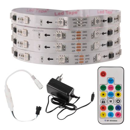 Striscia LED RGB dimmerabile MAGIC 5 m LED/24W/230V + Telecomando