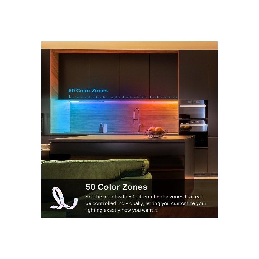 Striscia LED RGBW dimmerabile 5 m LED/13W/230V Wi-Fi