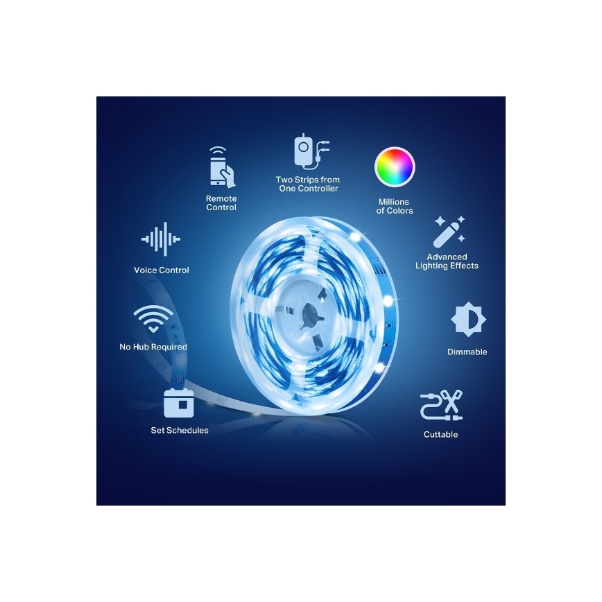 Striscia LED RGBW dimmerabile 5 m LED/20,5W/230V Wi-Fi