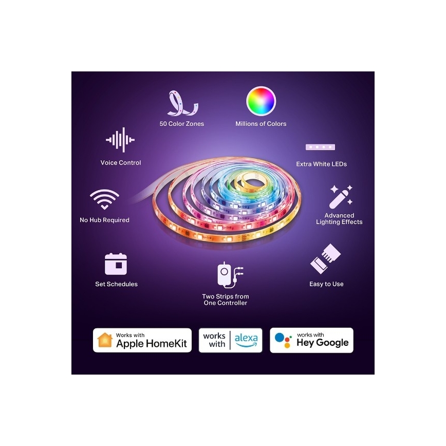 Striscia LED RGBW dimmerabile 5 m LED/24W/230V Wi-Fi