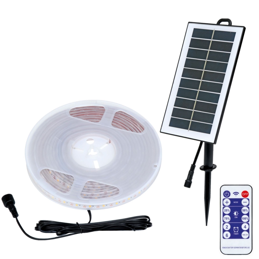 Striscia solare a LED 3,7V 2400 mAh 5m IP65