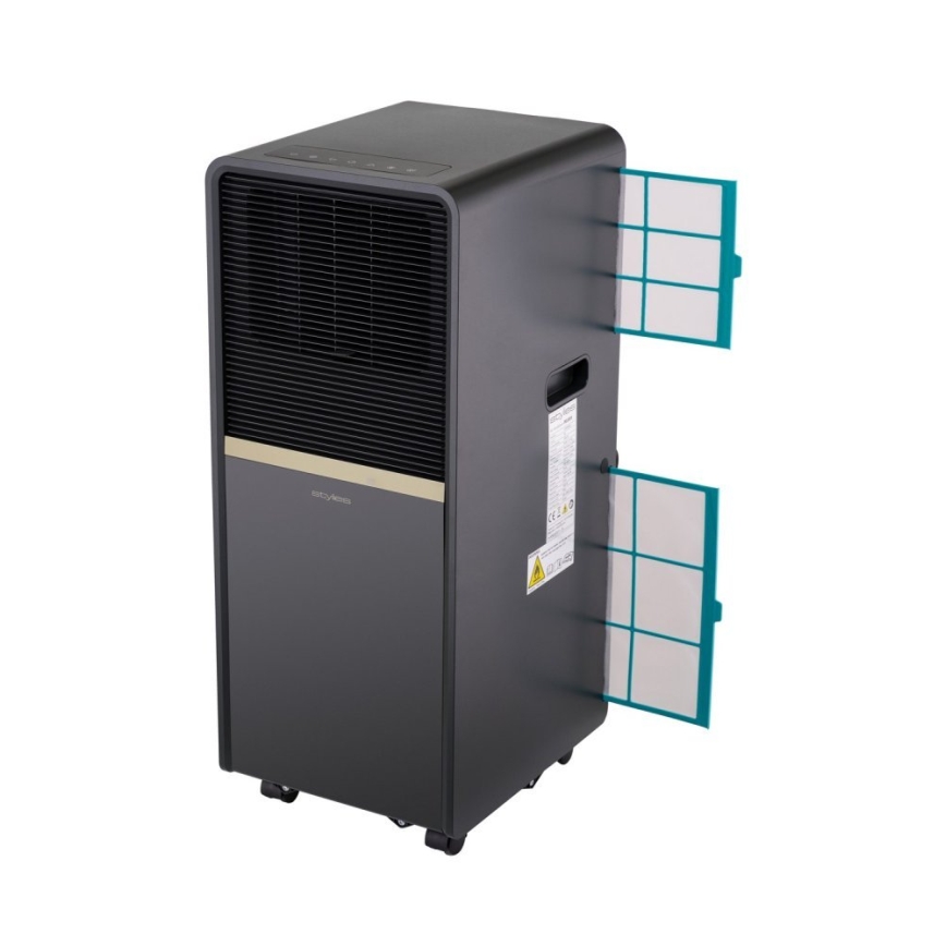 Stylies - Climatizzatore portatile POLARIX 1000W/230V 9000 BTU nero + telecomando