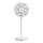 Stylies - Ventilatore a piantana 2 in 1 ANTILA 25W/230V 88 cm bianco + telecomando
