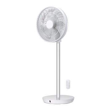 Stylies - Ventilatore a piantana TUKAN 25W/230V 60 cm bianco + telecomando