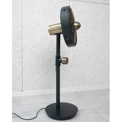 Stylies - Ventilatore da pavimento URANUS 35W/230V 94 cm nero