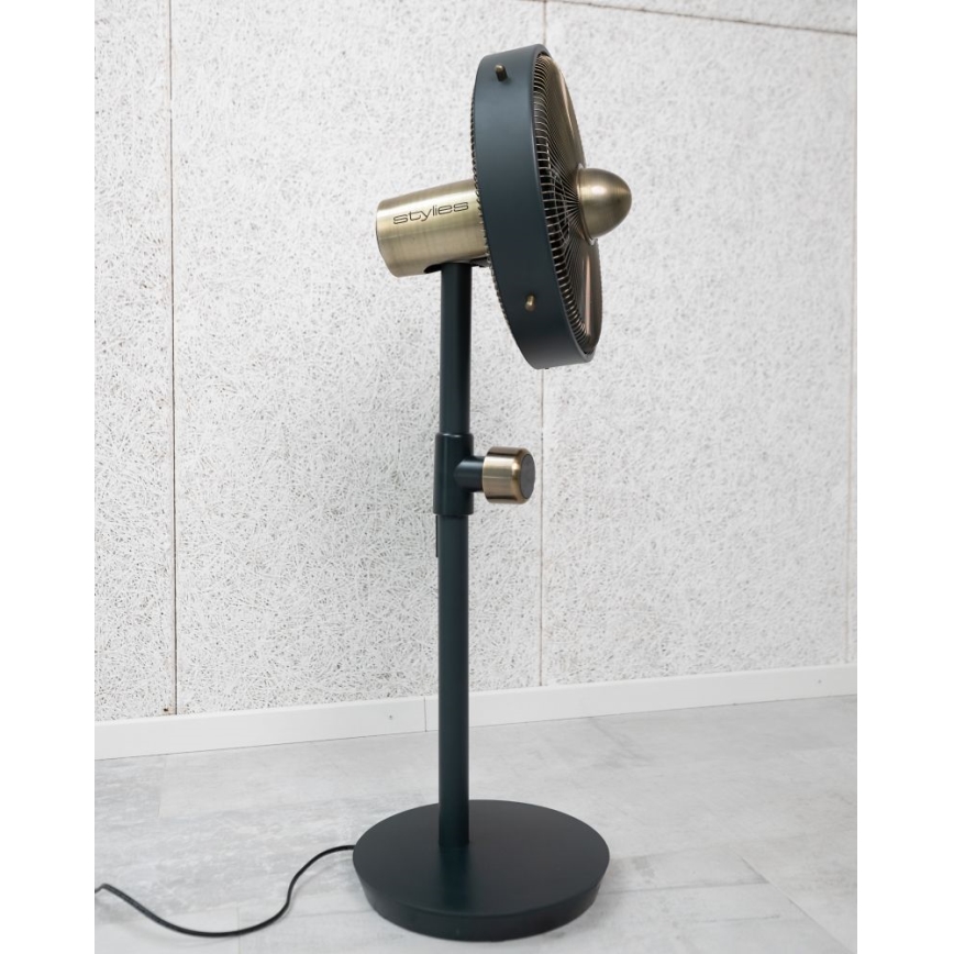 Stylies - Ventilatore da pavimento URANUS 35W/230V 94 cm nero