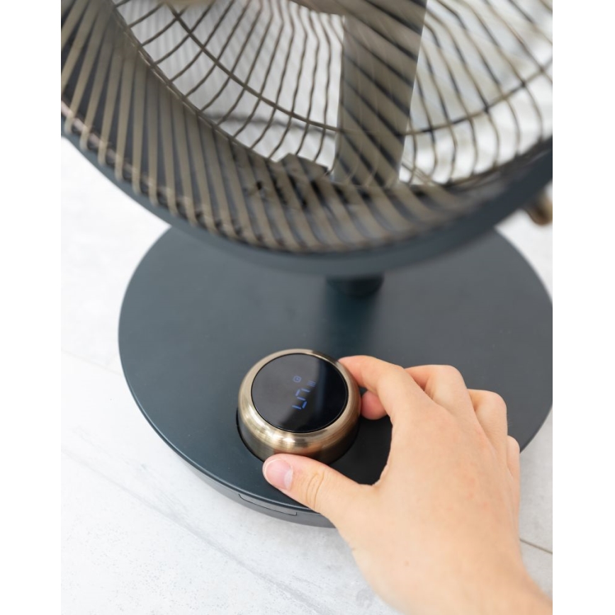 Stylies - Ventilatore da tavolo CEPHEUS 24W/230V nero