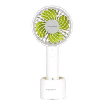 Stylies - Ventilatore portatile ricaricabile LACERTA 4W/5V 2500 mAh bianco