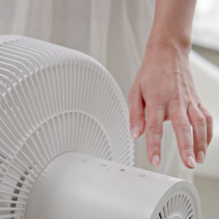 Stylies - Ventilatore a piantana 2 in 1 ANTILA 25W/230V 88 cm bianco + telecomando
