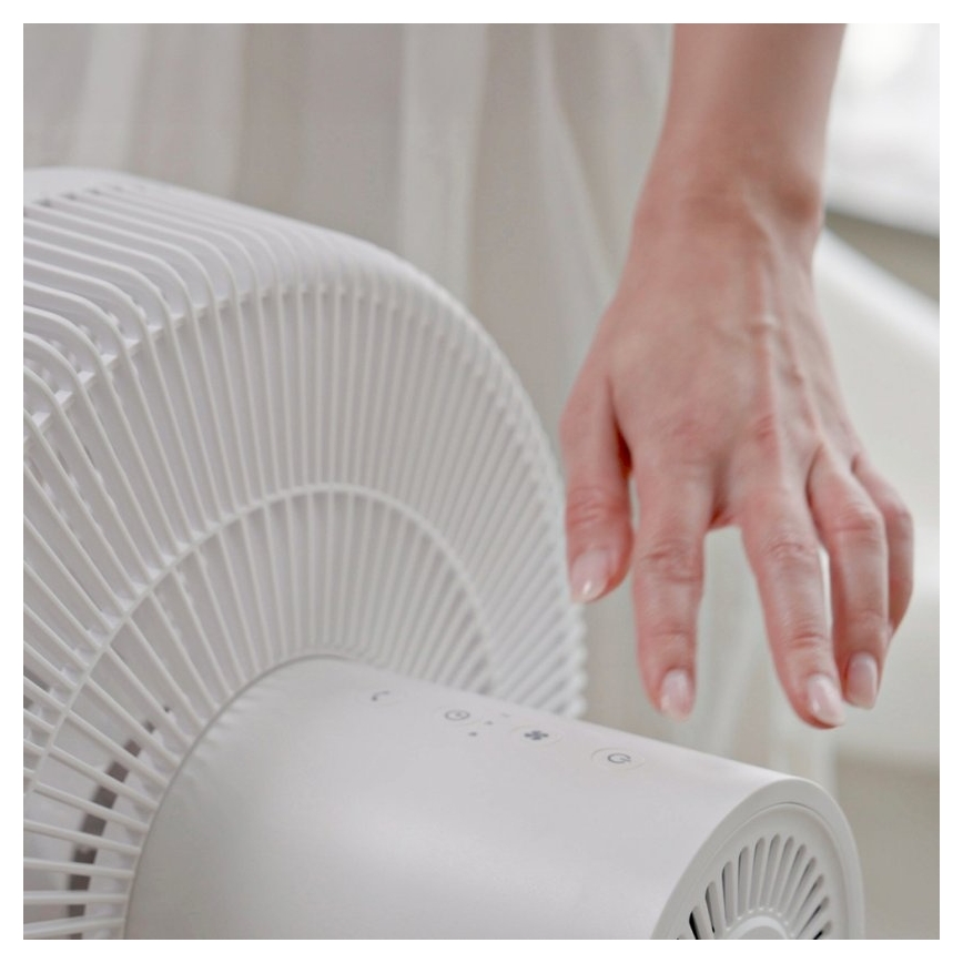 Stylies - Ventilatore a piantana 2 in 1 ANTILA 25W/230V 88 cm bianco + telecomando