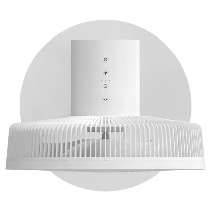 Stylies - Ventilatore a piantana 2 in 1 ANTILA 25W/230V 88 cm bianco + telecomando
