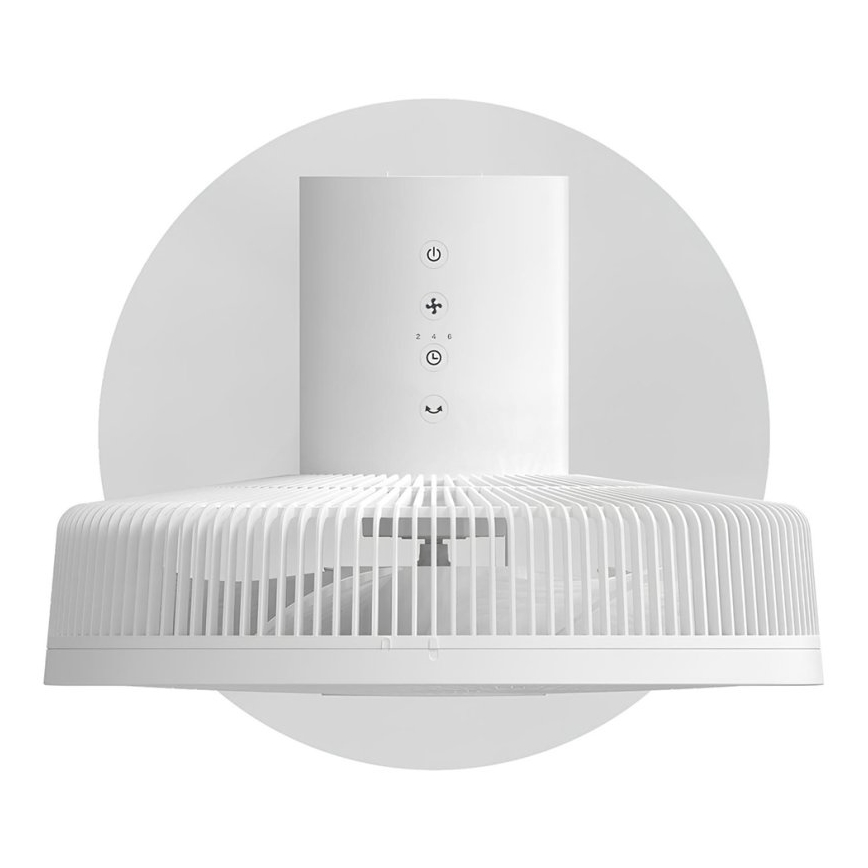 Stylies - Ventilatore a piantana 2 in 1 ANTILA 25W/230V 88 cm bianco + telecomando