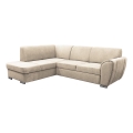 Suite lounge angolare a L imbottita e pieghevole SERPA sinistra beige