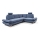 Suite lounge angolare imbottita e pieghevole a forma di L con contenitore AVESTA destra blu