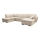 Suite lounge angolare imbottita e pieghevole a forma di U SERPA sinistra beige