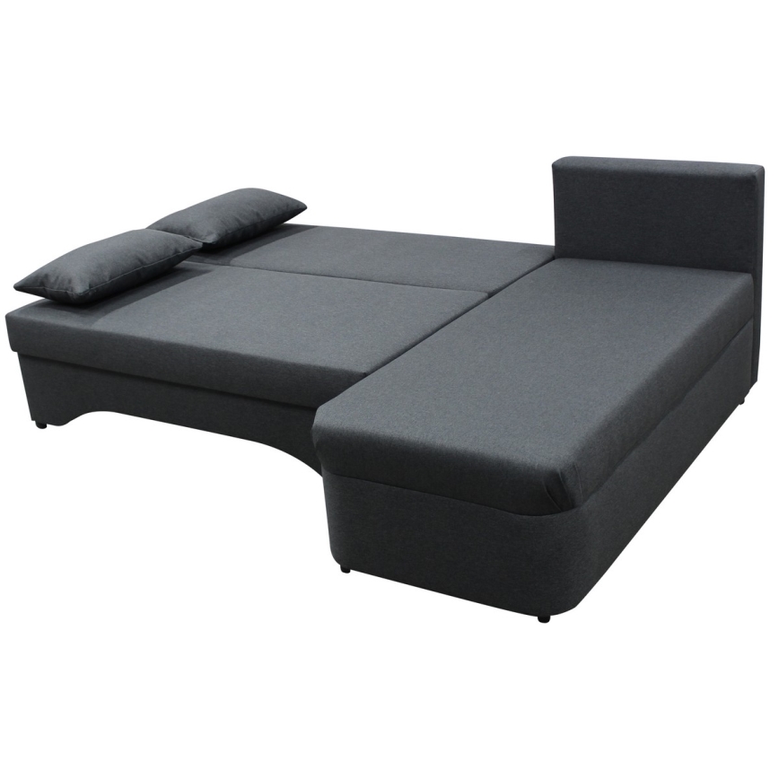 Suite lounge angolare imbottita e pieghevole universale a forma di U ALMEIDA antracite