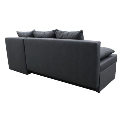 Suite lounge angolare imbottita e pieghevole universale a forma di U ALMEIDA antracite