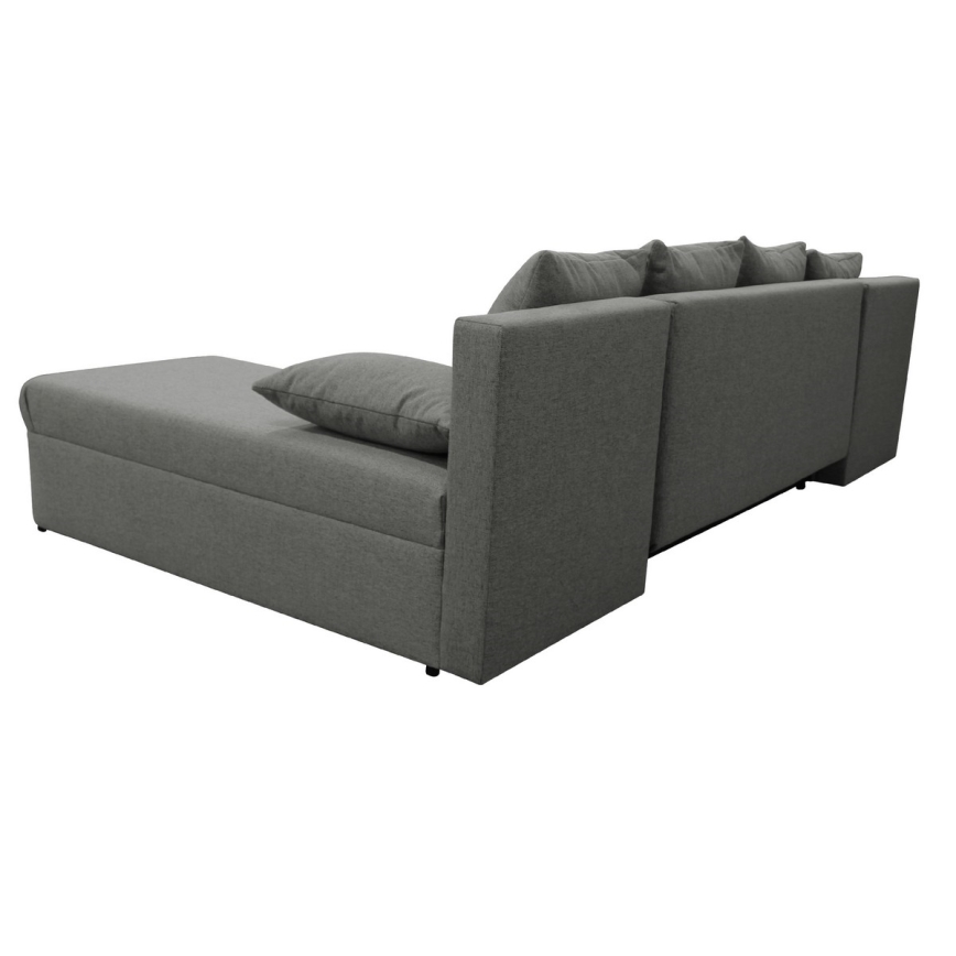 Suite lounge angolare imbottita e pieghevole universale a forma di U ALMEIDA antracite