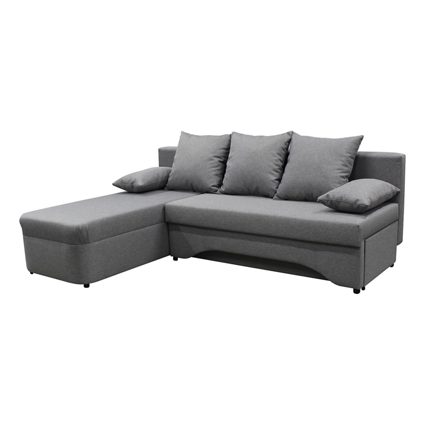 Suite lounge angolare imbottita e pieghevole universale a forma di U ALMEIDA grigio