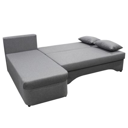 Suite lounge angolare imbottita e pieghevole universale a forma di U ALMEIDA grigio