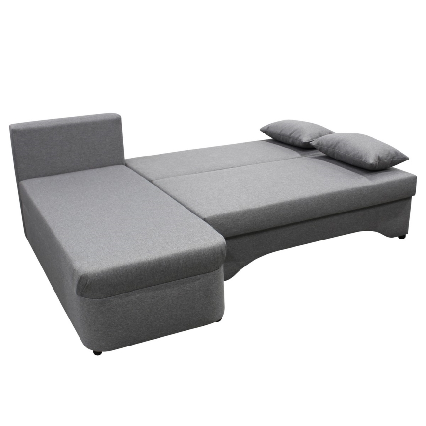 Suite lounge angolare imbottita e pieghevole universale a forma di U ALMEIDA grigio
