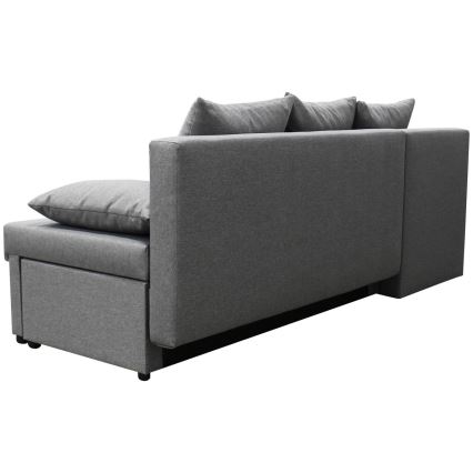 Suite lounge angolare imbottita e pieghevole universale a forma di U ALMEIDA grigio