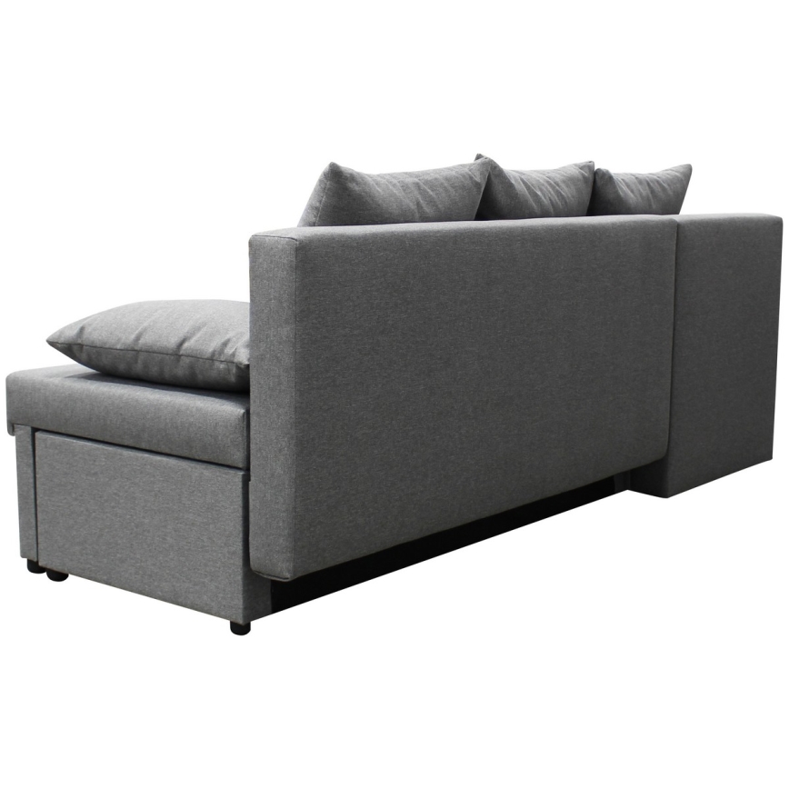 Suite lounge angolare imbottita e pieghevole universale a forma di U ALMEIDA grigio