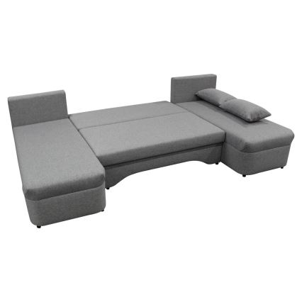 Suite lounge angolare imbottita e pieghevole universale a forma di U ALMEIDA grigio