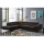Suite lounge angolare pieghevole a forma di L con contenitore BRESCIA sinistra marrone