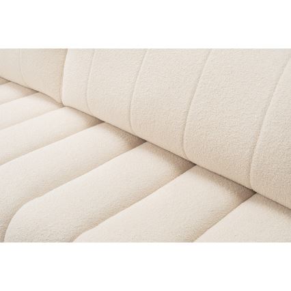 Suite lounge angolare pieghevole a forma di L con contenitore DESIO sinistra beige
