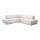 Suite lounge angolare pieghevole a forma di L con contenitore TERAMO destra beige