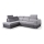 Suite lounge angolare pieghevole a L con contenitore MATRIX grigio sinistra