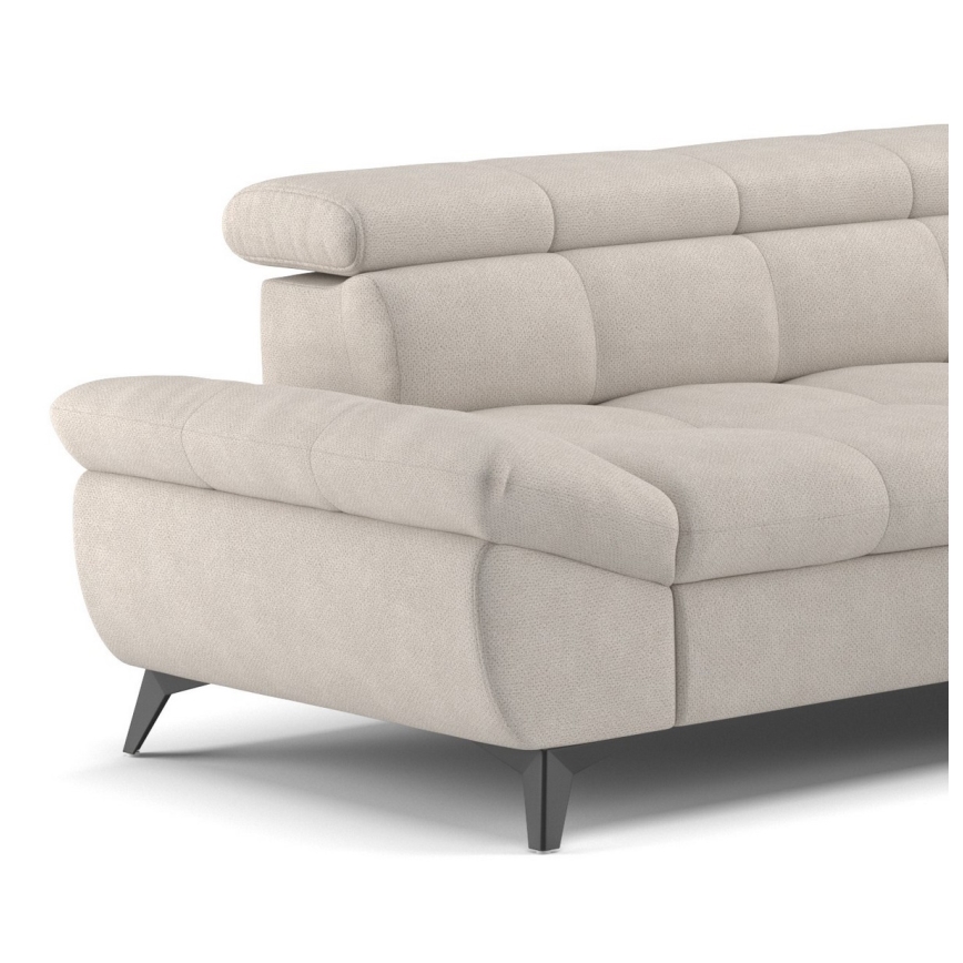 Suite lounge angolare pieghevole a L MARANO destra beige