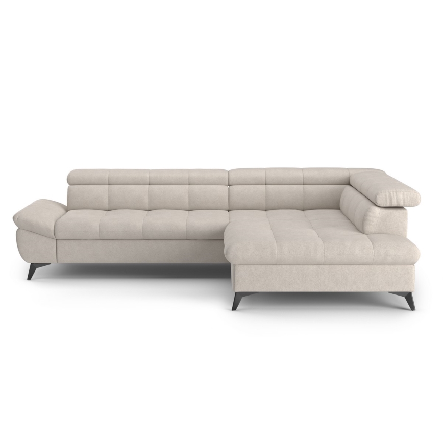 Suite lounge angolare pieghevole a L MARANO destra beige