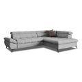 Suite lounge angolare pieghevole a L MARANO destra grigio