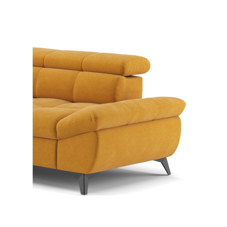 Suite lounge angolare pieghevole a L MARANO sinistra arancione