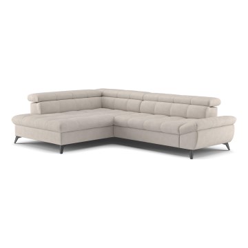 Suite lounge angolare pieghevole a L MARANO sinistra beige