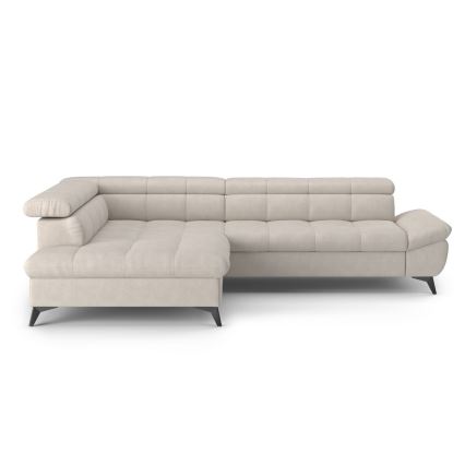 Suite lounge angolare pieghevole a L MARANO sinistra beige