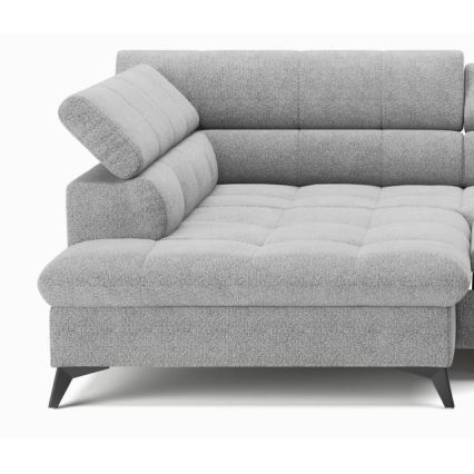 Suite lounge angolare pieghevole a L MARANO sinistra grigio