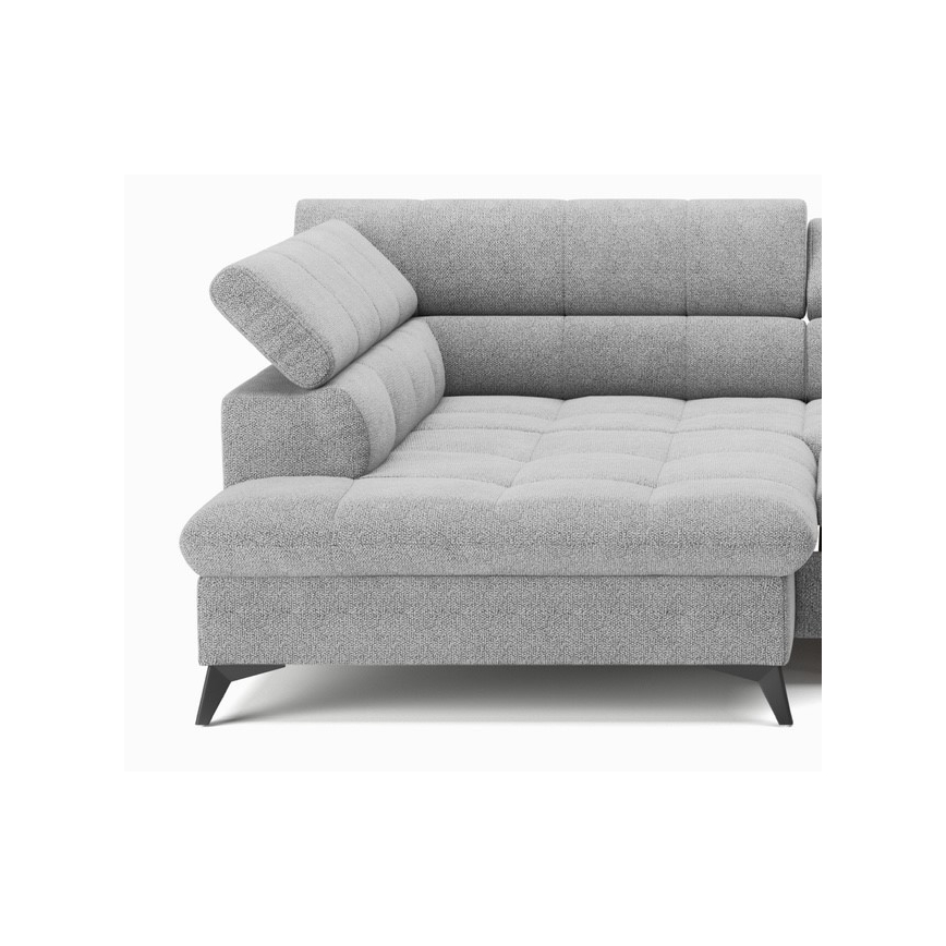 Suite lounge angolare pieghevole a L MARANO sinistra grigio