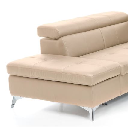 Suite lounge angolare pieghevole a L SALERNO II sinistra beige