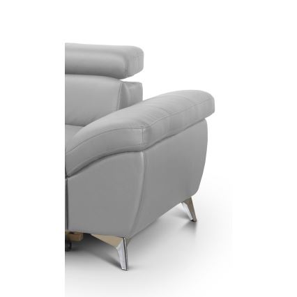 Suite lounge angolare pieghevole a L SALERNO II sinistra grigio