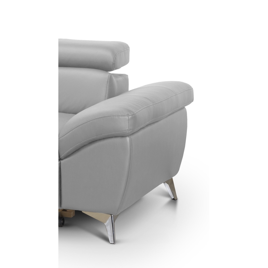 Suite lounge angolare pieghevole a L SALERNO II sinistra grigio