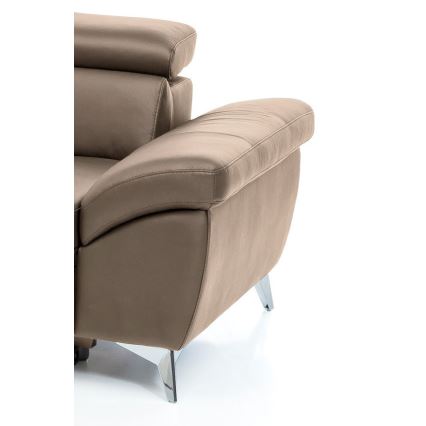 Suite lounge angolare pieghevole a L SALERNO II sinistra marrone