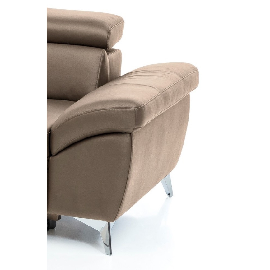 Suite lounge angolare pieghevole a L SALERNO II sinistra marrone