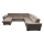 Suite lounge pieghevole a U con angolo universale con contenitore GRANADA beige