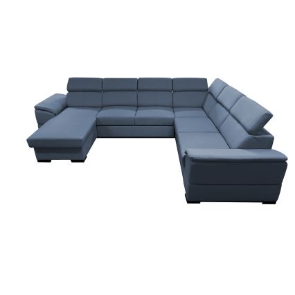 Suite lounge pieghevole a U con angolo universale con contenitore GRANADA blu