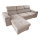 Suite lounge pieghevole ad angolo universale a forma di L con contenitore SALVADA beige