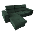 Suite lounge pieghevole ad angolo universale a forma di L con contenitore SALVADA verde
