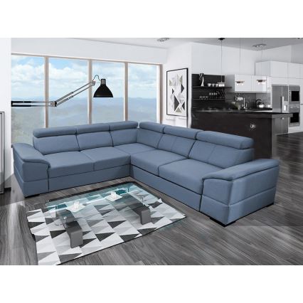 Suite lounge universale pieghevole ad angolo con contenitore GRANADA blu